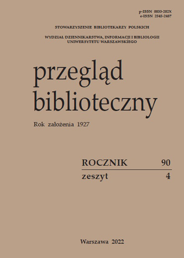 Przegląd Biblioteczny 4/2022