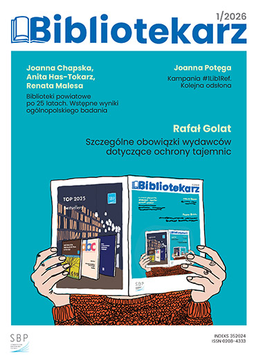 Okładka czasopisma Bibliotekarz 1/2026