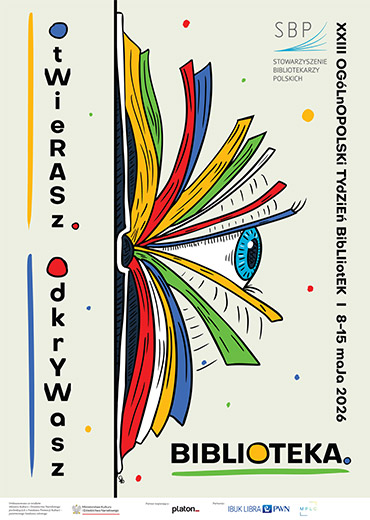 Plakat Tygodnia Bibliotek 2026