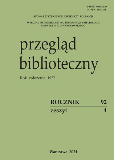 Przegląd Biblioteczny 4/2024