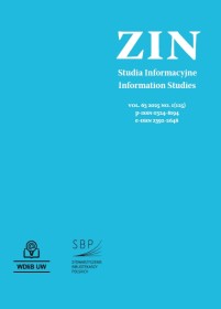 Zagadnienia Informacji Naukowej 1/2025
